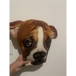 Realistic "Expressions" Boxer Stuffed Dog‎ Pillow/Plush W/ Floppy Ears